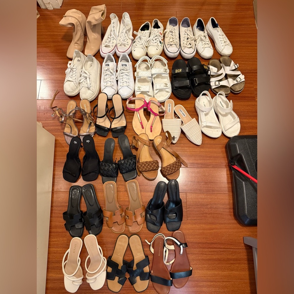 TAKE ALL!24pairs Sneakers, high heelsls , Sandals
Size US6 , US, 6” 1/2 and US7”